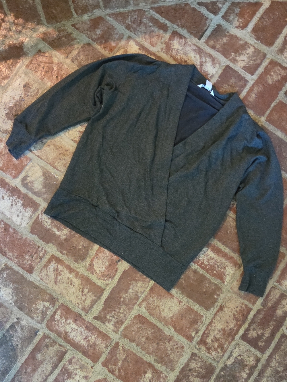 Athleta Yoga Recovery Criss Cross Wrap Sweater M